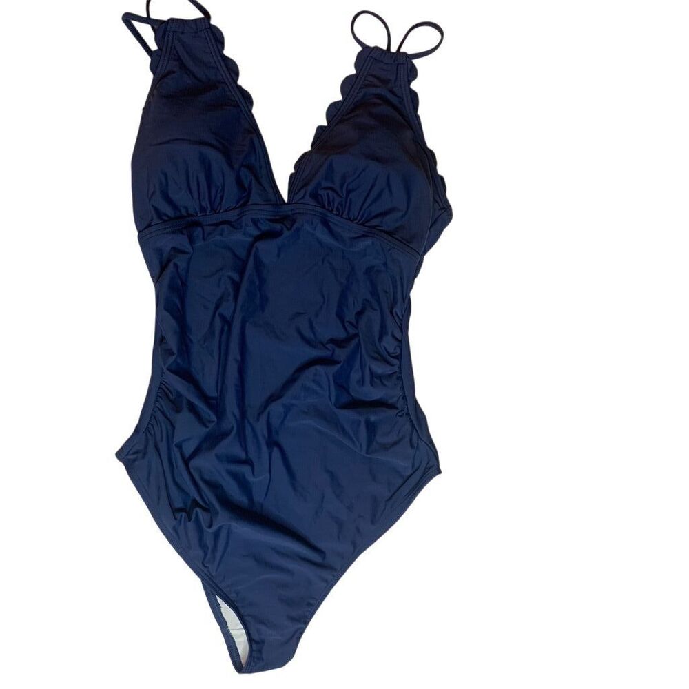 Charmo Women's XL Blue One Piece Swimsuit UPF 50+ Adjustable Straps - Picture 4 of 10
